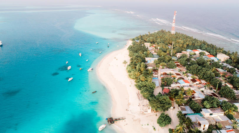 Local island in the Maldives