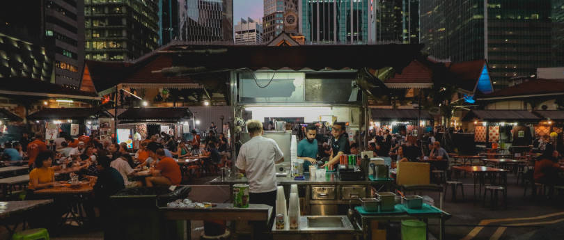 Street food stall in Singapore