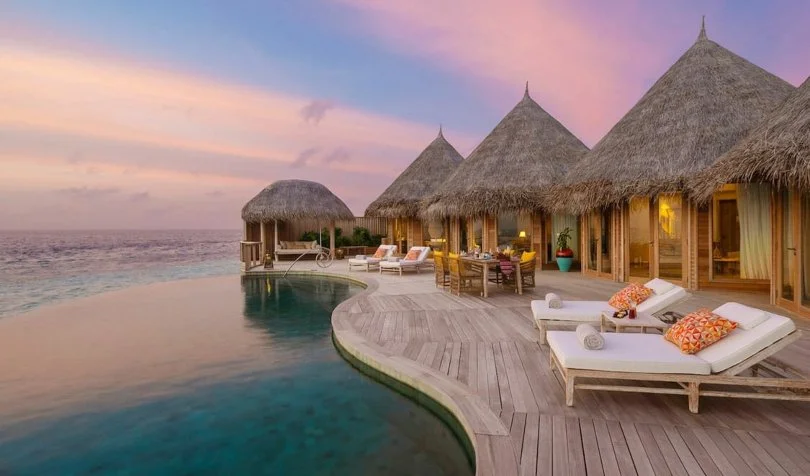 Private pool villa on a Maldives halal honeymoon