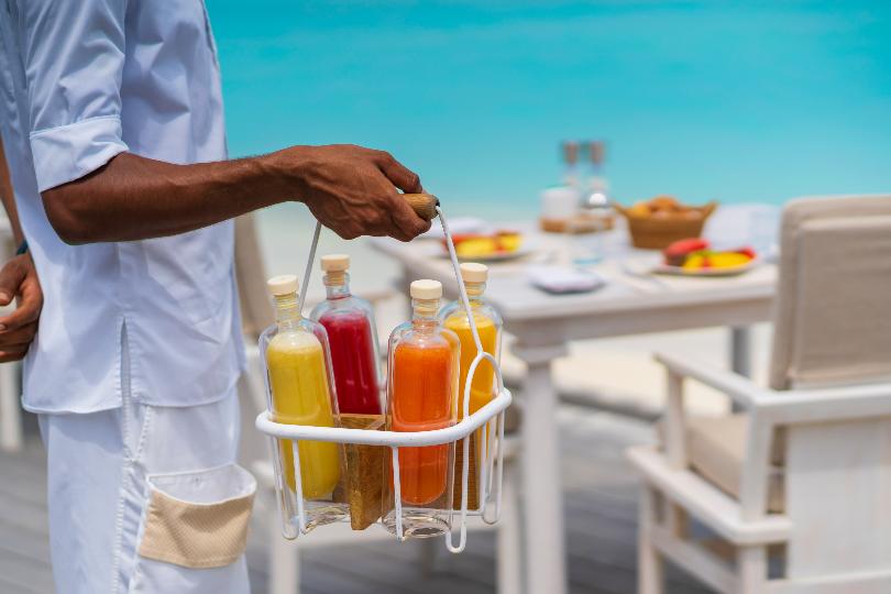 Halal food in Maldives resort