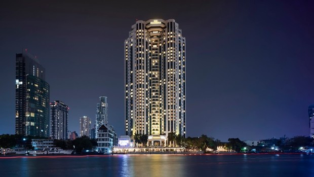 Night view of The Peninsula Bangkok