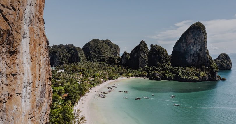 Aerial view of Phuket beach