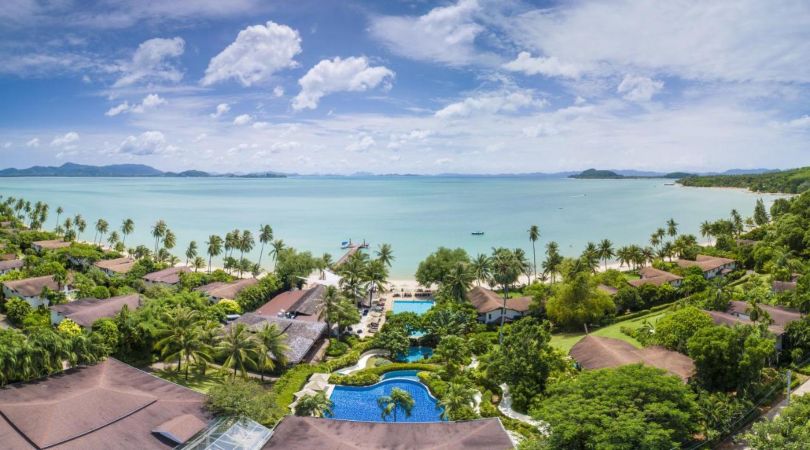 Aerial view of The Village Coconut Island, Phuket