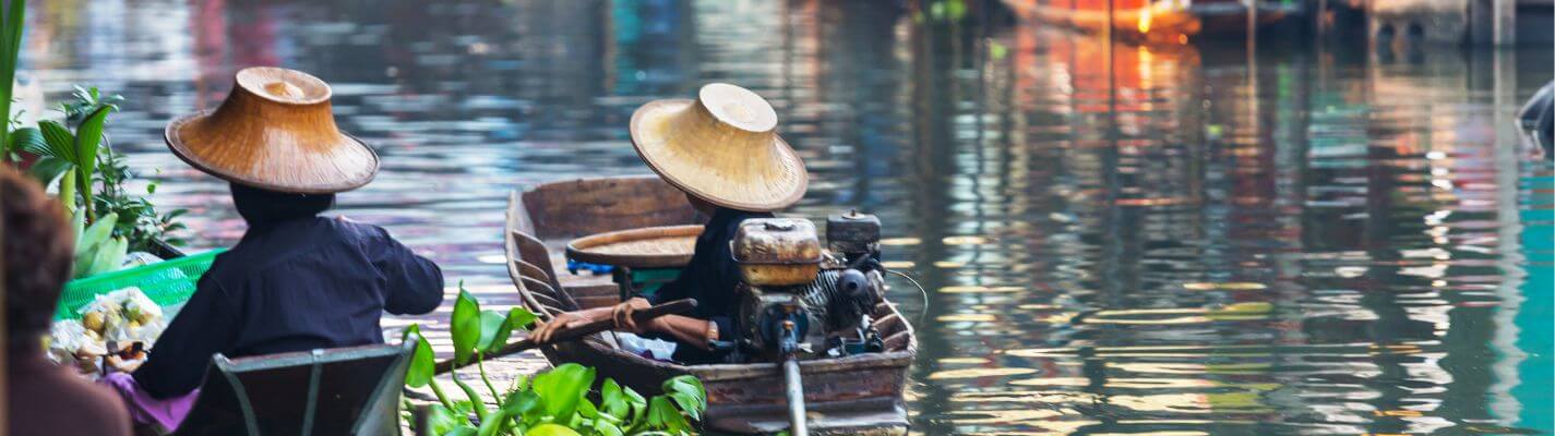 Floating market experience on a Thailand halal holiday
