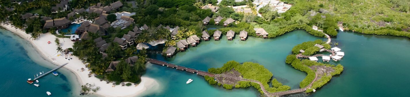 Mauritius halal holidays aerial shot