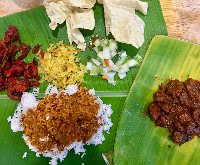 Banana leaf set in Kuala Lumpur