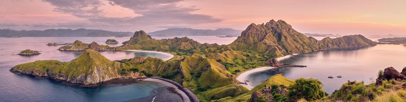 Indonesia halal travel with view of Flores island