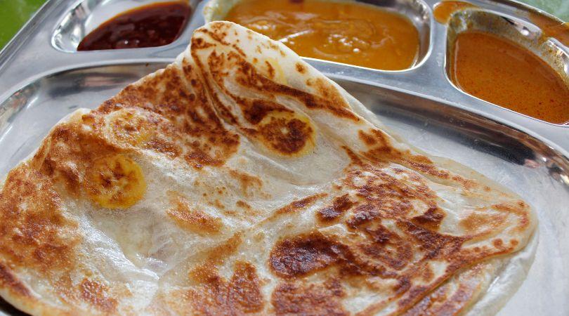 Plate of roti canai