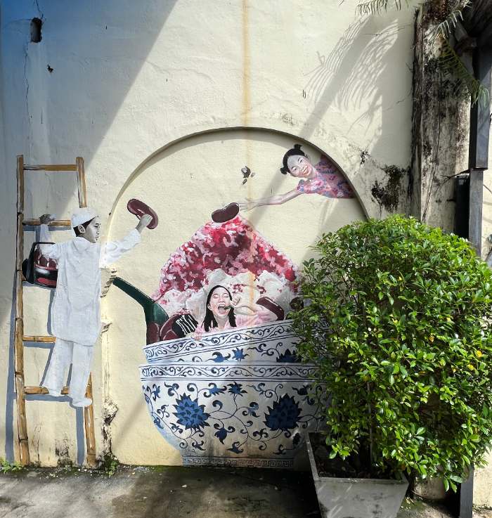 Muslim street art in Phuket, Thailand