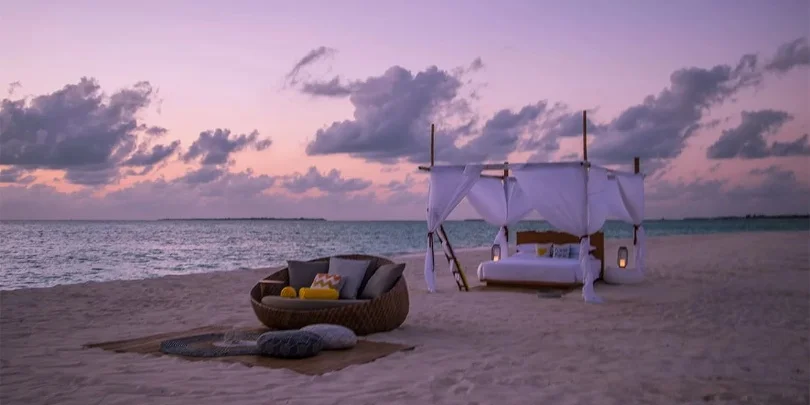 Sleep under stars in the Maldives