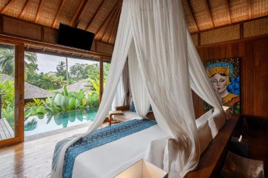 Bedroom interior view of Kappa Senses Ubud