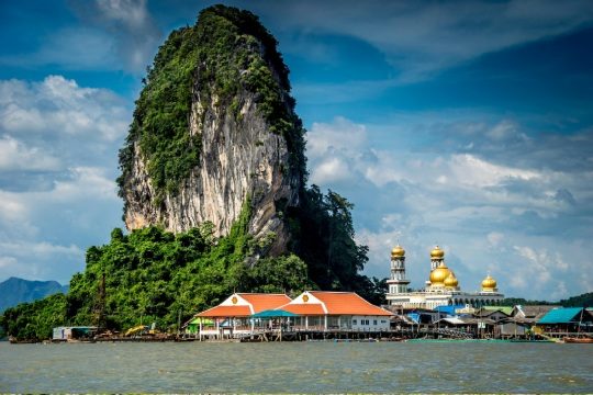 View of a mosque in Koh Panyee, Thailand