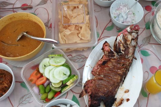 Local fish lunch Maldives